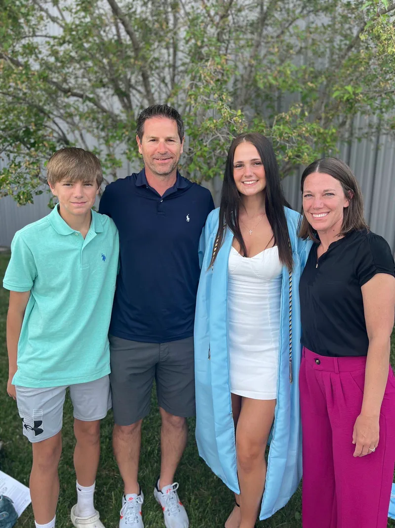 Gary Kral, founder of Heartland Pure Water Co, with his family